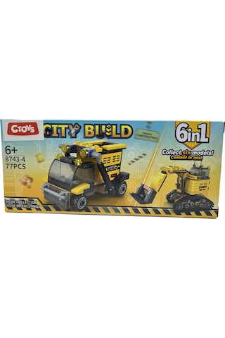 Lelebrother City Build İş Makinesi Seti Eğitici Blok Oyuncak No-4