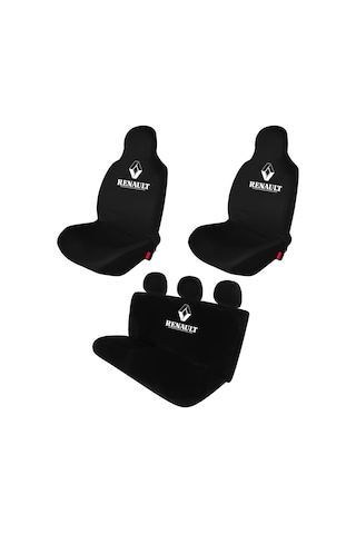 Renault Broadway Oto Koltuk Kılıfı Koruyucu Penye Servis Kılıfı Siyah