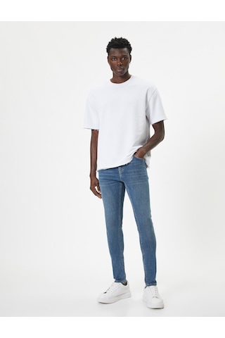 Koton Super Skinny Fit Kot Pantolon - Justin Jean Açık İndigo 4sam40112nd Açık İndigo
