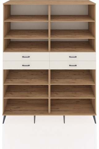 Kronos Gardrop 10 Raflı 4 Çekmeceli 176x59x221 Çam-çam/aytaşı Çam/aytaşı