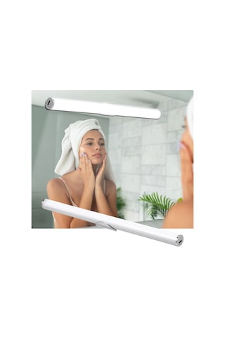 Led Vanity Işıkları Dolap Işığı Ayna Lambası Kademesiz Kısılabilir Dokunmatik Kontrol Kablosuz Makyaj Işığı Ayna İçin Tip-c Şarj Edilebilir Beyaz