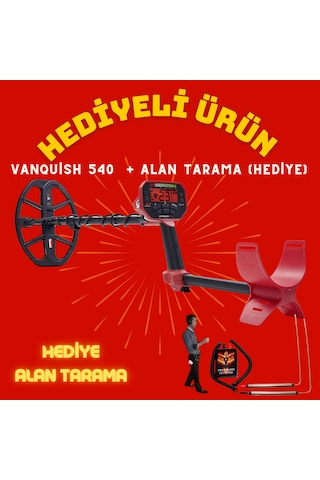 Minelab Vanquish 540 Dedektör + Hediye Alan Tarama