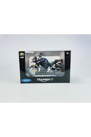 Göçmen Welly Triumph Tiger Explorer 1200 Touring Mavi Duylu 1:18 1/18 Metal Model Motosiklet Döküm Kutuda Yeni