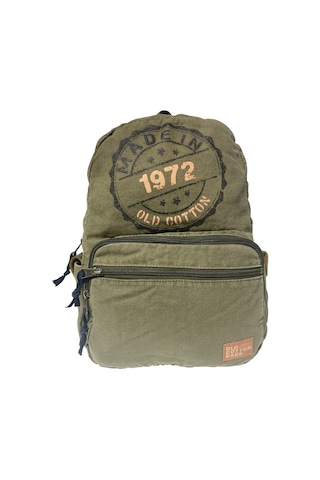 Old Cotton Cargo Kaliteli Renkli Vintage Disayn Günlük Sırt Gezi Okul Seyahat Çantası 31 Cm X 41 Cm Açık Haki