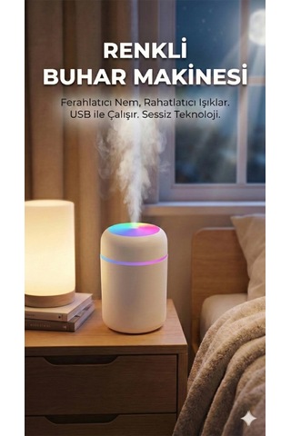 Hubrendy Çer Usb Hava Nemlendirici