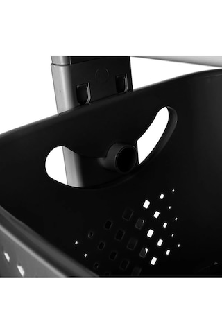 İki Katlı Tekerlekli Çok Amaçlı Sepet - Sebzelik