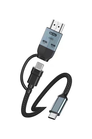 Go Des Gd-hm825 8k Görüntü Kalitesi 2in1 Type-c To Hdmı Adaptör 2m Gri