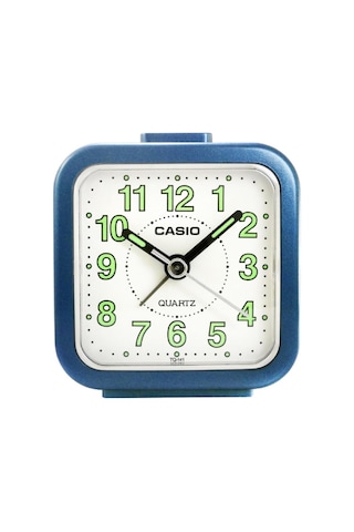 Casıo Tq-141-2df Beep Alarmlı Fosforlu Masa Saati Mavi