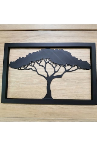3d Yazıcı Baskı Ağaç Siluet Duvar Dekoru Pla Malzeme 21x14 Cm 21 X 12