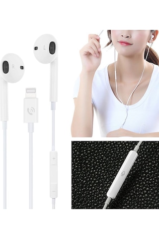 iOS Apple Uyumlu iPhone 7 8 Plus X Xr Xs Xs Max Lightning Girişli Kulaklık