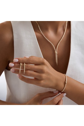 Kemerli İki Sıra Su Yolu Takı Seti T14332