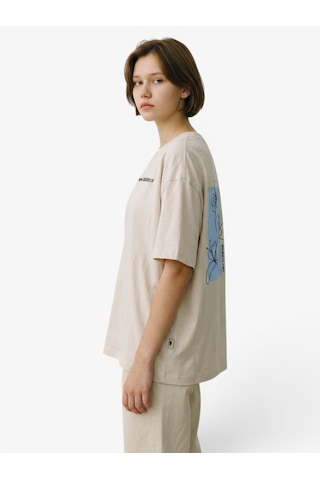 New Balance Nb Lıfestyle Women T-shırt Kadın Bej T-shirt - Wnt3630