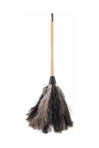 Yunboo 55cm Ahşap Saplı Devekuşu Tüyü Toz Süpürü - Ev Ve Araç İçin Elektriksiz, Yeniden Kullanılabilir Temizlik Aleti Poşetli Paket Diğer