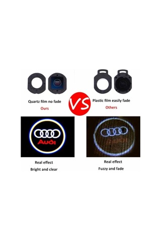 Audi A4 Kapı Altı Logo Hayalet Logo 2003 Sonrası 2 Adet