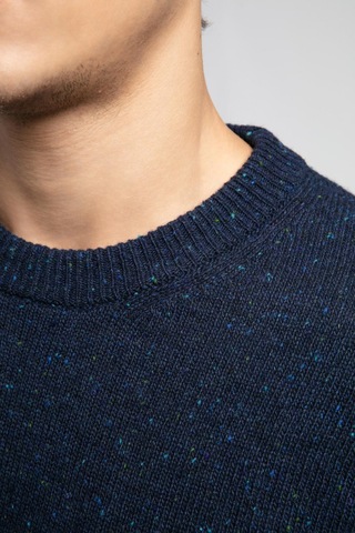 Jos Erkek O Yaka Kazak Mavi Koyu İndigo-21060 Indigo