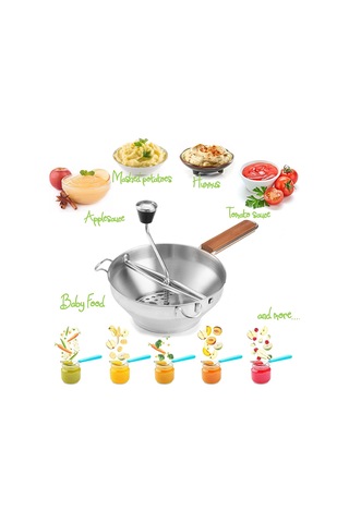 Food Fabrikası - Paslanmaz Çelik Mutfak Fabrikası Pıtırtı, Süzme Ve Izgara Meyveler Ve Sebzeler İçin 3 Diskli Mutfak Fabrikası Temizlenmesi Ve Kalitesi Kolay