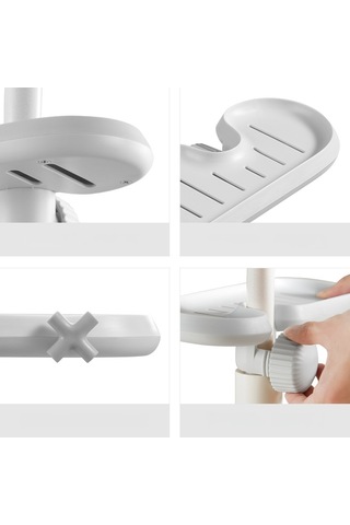 Yystore Banyo Depolamak Sabun Uygun Beyaz