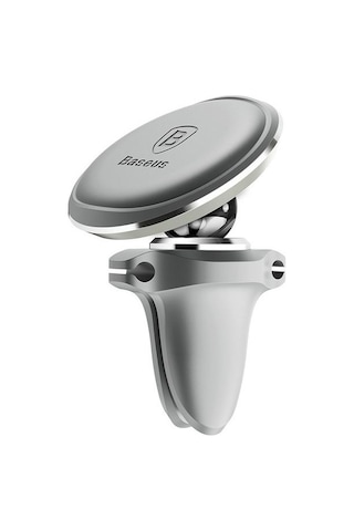 Baseus Air Vent Magnetic Araç İçi Telefon Tutucu - Gümüş Gri