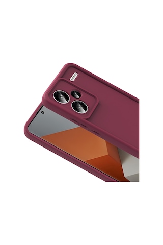 Zore Redmi Note 13 Pro Plus Kılıf Kamera Korumalı Msra Ananas Kapak - Mürdüm Mürdüm