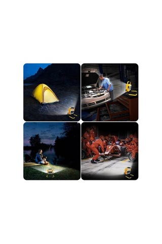 Solar Led Light Çakarlı Solar Projektör - Powerbank Kamp - Dış Mekan Güneş Enerjili 12000mah- 84x4 336led Bx40