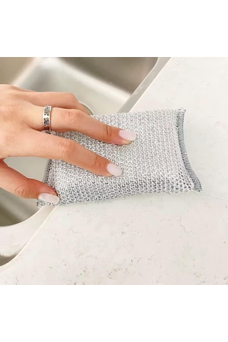 2 Adet Inox Bulaşık Süngeri, Çizdirmez Telli Ovma Süngeri, Paslanmaz , Mutfakta Güçlü Temizlik İçin Dayanıklı Etkili Sünger 2 Adet Sku: Smg8690010193117