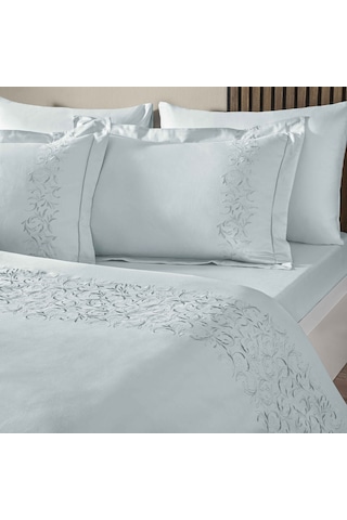 Linens Premium Velora Çift Kişilik Nevresim Takımı Mavi