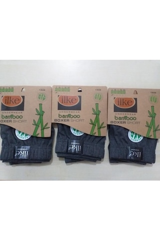 İlke Bambu Boxer 3'lü Füme