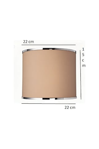 Abajur Şapkası - Yedek Şapka - Abajur Başlığı -kumaş Başlık Sütlü Kahve