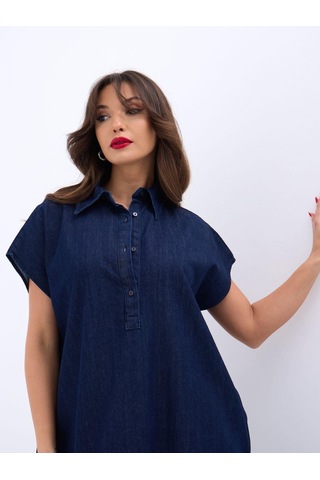 Alyn Wear 7348 Kot Elbise-mavi