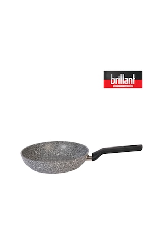 Brillant Lüks Granit 26 Cm Tava Yanmaz Yapışmaz Tava Gri