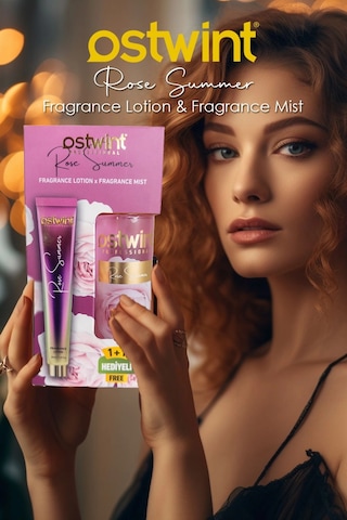 Ostwint Rose Summer Vücut Spreyi, 200ml Vücut Kremi 50ml, Tatlı Yaz Akşamı Esintisi Ve Çiçeksi Parfü