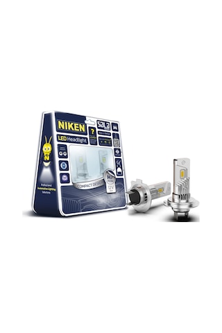 Solo H7 Led Xenon Ampul 6500k Beyaz 8000 Lümen 40w Süper Parlak Far Ampul Seti 2 Adet