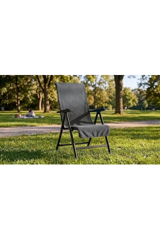 Lexroo %100 Pamuk Sandalye Kılıfı Antrasıt 60x130 Cm Çok Renkli