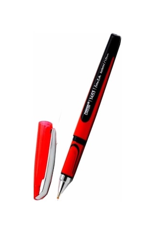 Kırmızı İmza Kalemi 10 Adet 1.00 Mm Kalın Uçlu İmza Pilot Kalem Ekonomik Kaliteli Cassa 1453 İmza Kalemi Kırmızı