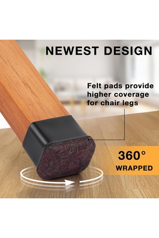 Youmex Mutfak Sandalyesi Ayaklastırıcısı Silikon - Ahşap Zemin Koruması, Sessiz Kaydırma, 2 İnç Kahverengi 1 Adet