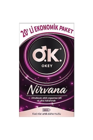 Nirvana 20&apos Li Ekonomik Prezervatif Açık Kahverengi