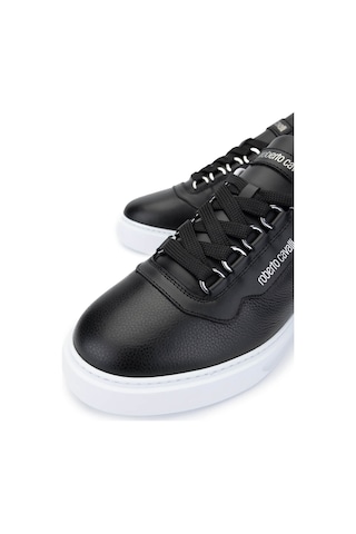 Roberto Cavalli Erkek Hakiki Deri Siyah Sneakers & Spor Ayakkabı 780 27777 Erk Ayk Y25 Nero Siyah