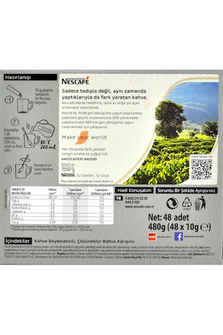 Nescafe 2 Si 1 Arada 48 Adet Hazır