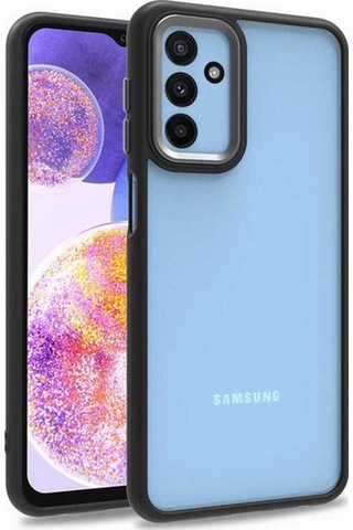 Samsung Uyumlu Galaxy M23 Kılıf Zore Flora Kapak Siyah