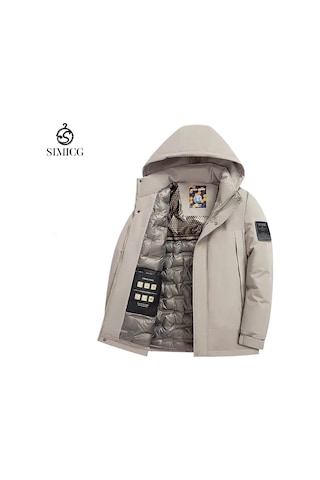 Yeni Açık Hava Rüzgar Geçirmez Ve Kalınlaştırılmış Erkek Pamuklu Ceket Gri