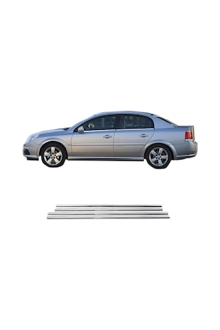 Opel Vectra C Krom Cam Çıtası 4 Parça P.Çelik 2005 Üzeri