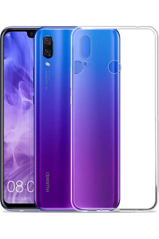 Huawei P Smart 2019 Kılıf Zore Süper Silikon Kapak Renksiz