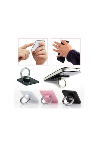Selfie Yüzüğü 360 Derece Telefon Arkasına Takılan Yüzük Telefon Halka Tutucu Aparat Stand Çok Renkli - 867031304