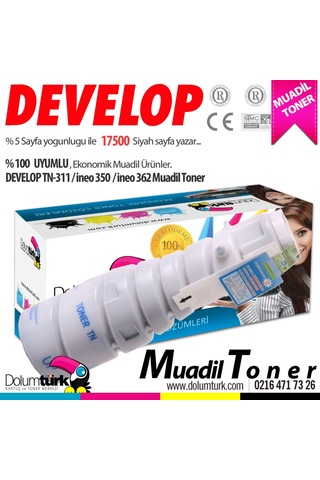 Tonermax Develop Tn-311 / Ineo 350 / Ineo 362 Uyumlu Toner