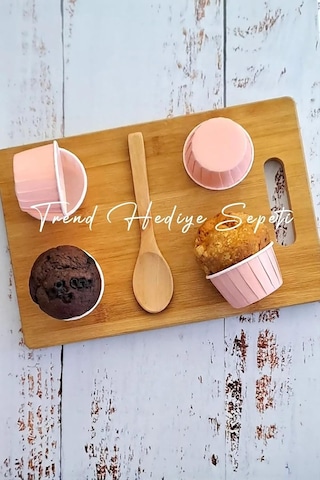 Trend Hediye Sepeti 50'li Soft Pembe Muffin Cupcake Kalıbı Kek Kapsülü, Muffin Kek Kalıbı, Airfryer Uyumlu Sku: Smg8690010584793 Açık Gri
