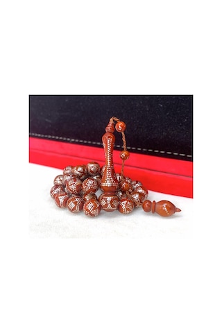 Tesbihci Kuka Gümüş Çakımlı Yuvarlak Sistemli Tesbih