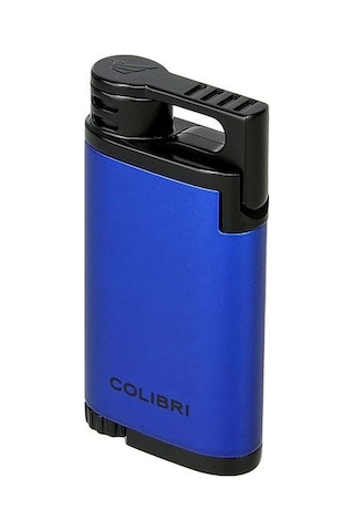 Colibri Belmont Tek Torch Pürmüz Mavi - Siyah Puro Çakmağı