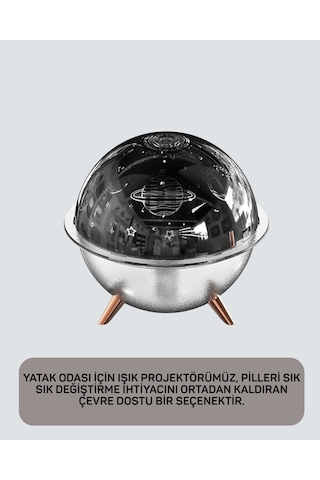Uzay Temalı Projeksiyonlu Nemlendirici Usb Güçlü Gece Lambası Diğer