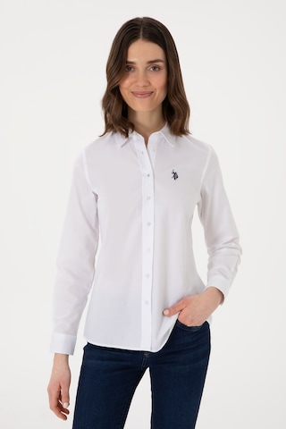 U.s. Polo Assn. Kadın Beyaz Gömlek Basic 50298113-vr013 Beyaz