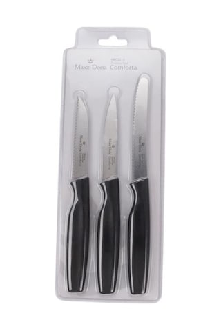 Maxx Doria Comforta 3 Parça Yardımcı Bıçak Takımı Pa6020 siyah